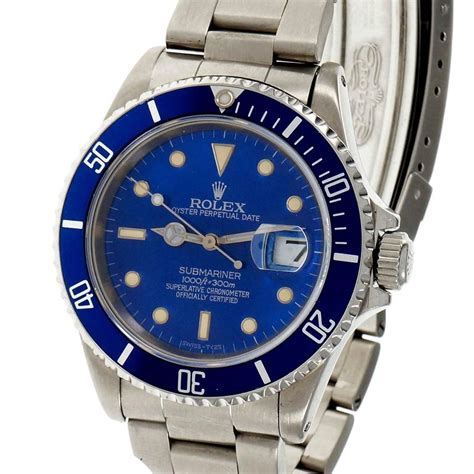 rolex submariner 16610 custom deepblue|Rolex Submariner model 16610 price.